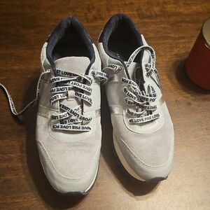 Zara Gray and White Sneakers